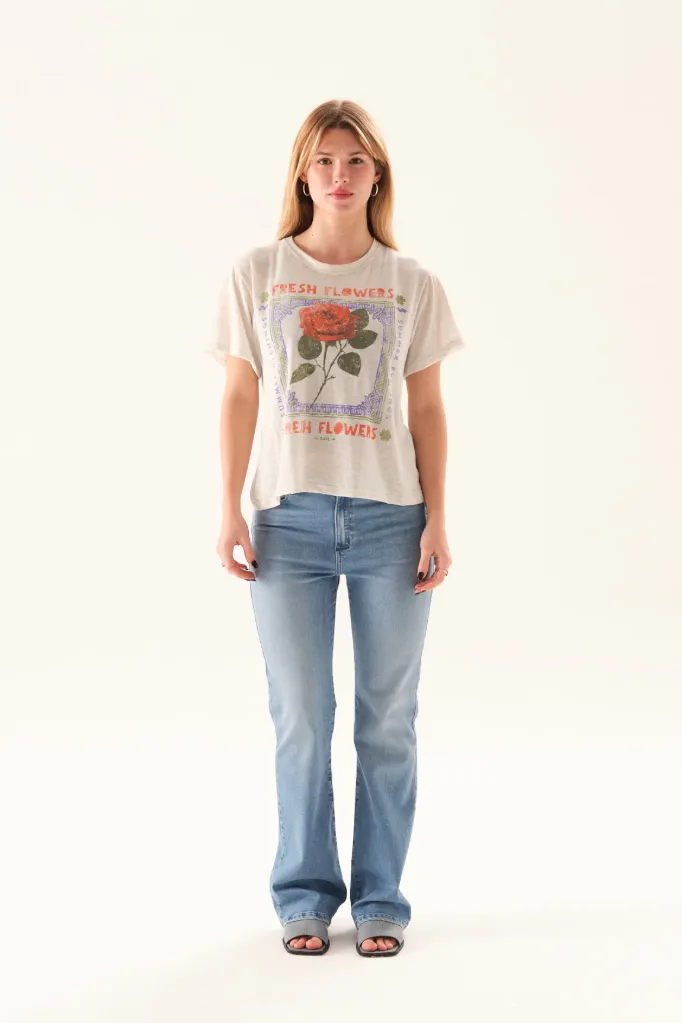 Amalia, Remera manga corta (Gris, S)