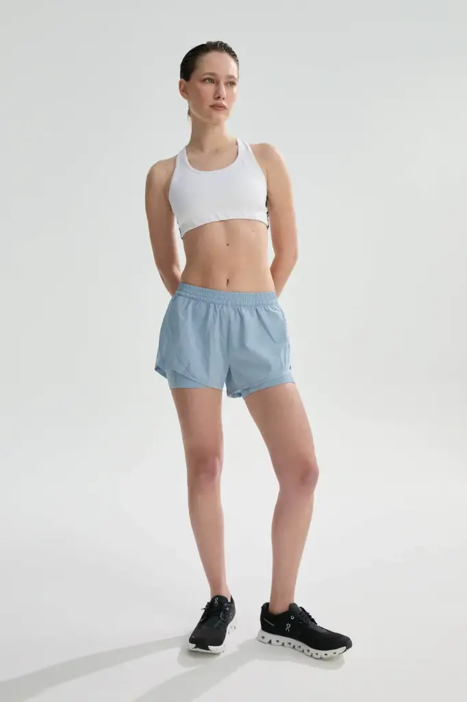 Sapporo, Short con calza (Negro, S)