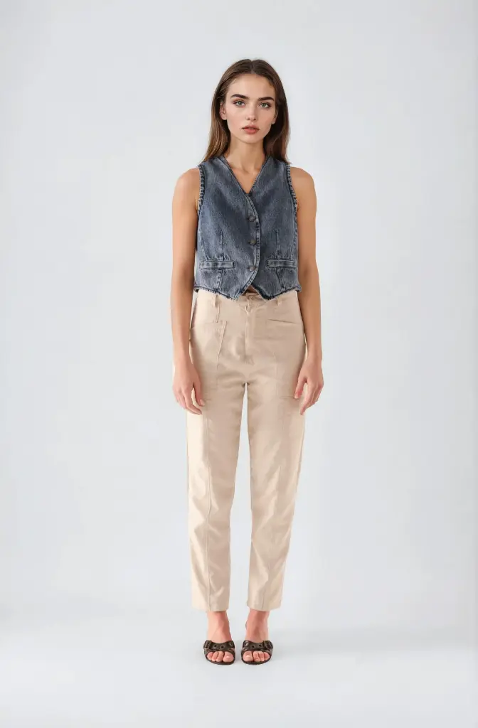 [3837045004] Maki, Chaleco de jean (S)