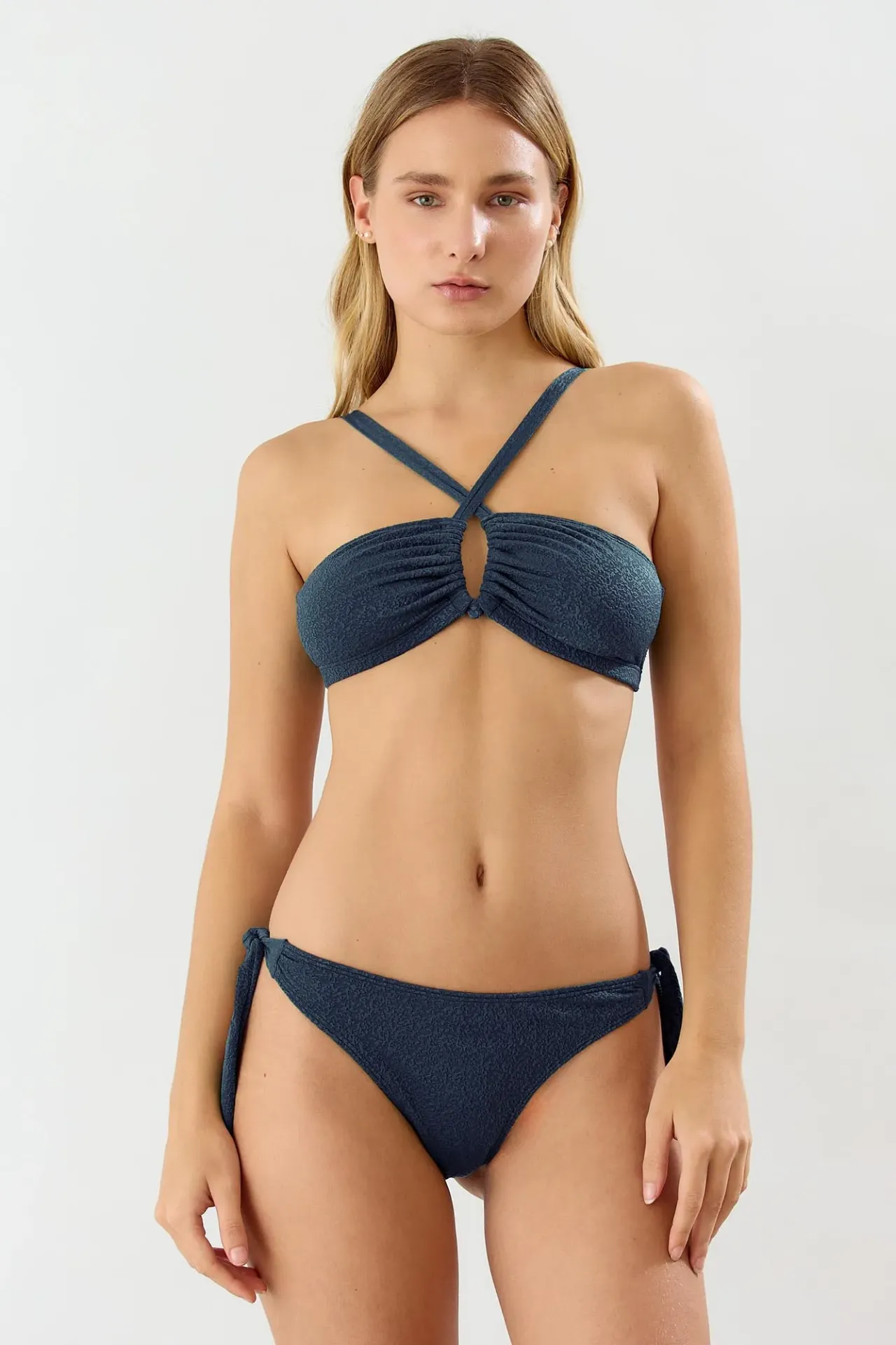 [755-26141] Texture, Colaless con lazo (Azul, 1)