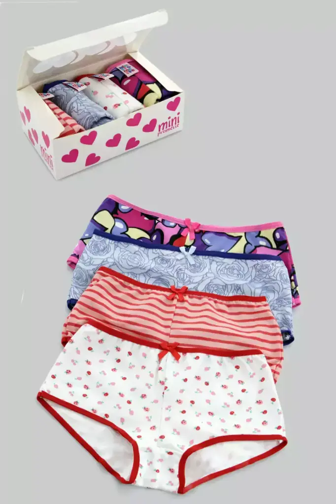 Mini Promesse, pack x4 Culottes de algodon (4)
