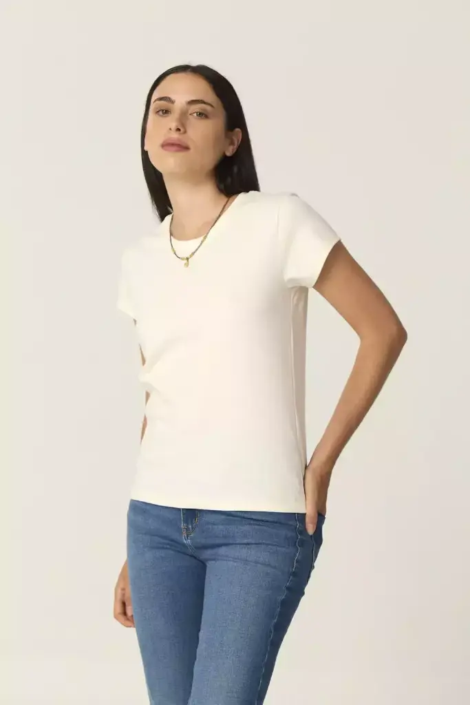 [3720131004] Colonia, Remera manga corta (Blanco, S)