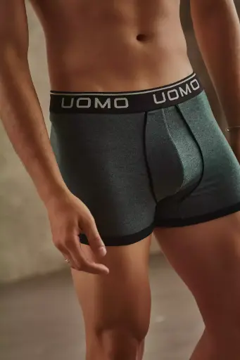 Men, Bóxer largo de algodón y lycra