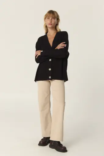 Soledad, Wide Leg de gabardina
